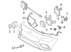 118 885 00 01 Distance Sensor Bracket ! \20>23 MB CLA 35 AMG 2.0L L4