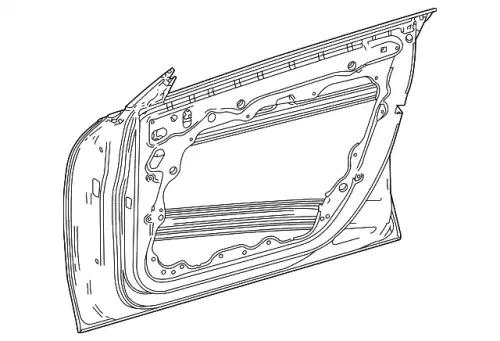 Door Shell !Left \20>23 MB CLA 250 2.0L L4 118 720 21 01