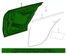 Door Shell !Left \20>23 MB CLA 250 2.0L L4 118 730 69 00