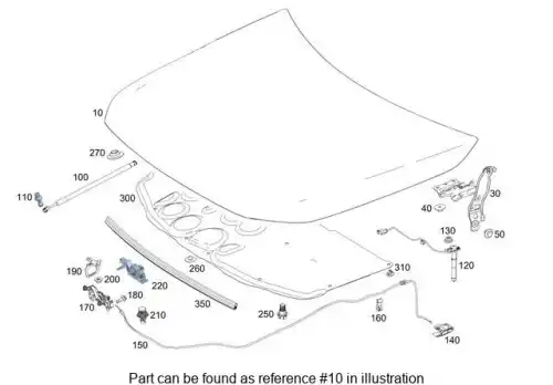 MOTORHAUBE 118 880 47 00 MB
