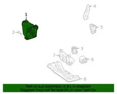 Engine Bracket !Front \19>23 MB E 450 3.0L L6 654 223 23 00