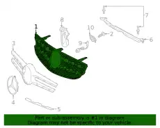 Решетка радиатора MB 253 888 29 00
