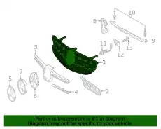 Решетка радиатора MB 253 888 44 00
