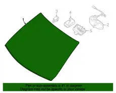 Windshield ! \19>22 MB GLC 300 2.0L L4 253 670 06 01