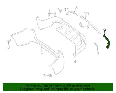 Trim Molding !Left Outer \20>22 MB GLC 300 2.0L L4 253 885 85 06