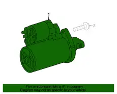 Стартер MB 642906100083