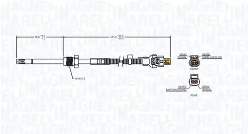 Датчик температуры автомобильный MAGNETI MARELLI 172000185010