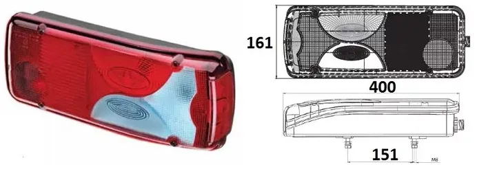 Фонарь задний ТЕХАВТОСВЕТ U025-03L