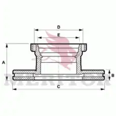 Тормозной диск MERITOR MBR5092