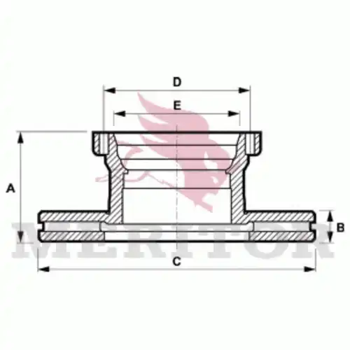 Тормозной диск MERITOR MBR5092