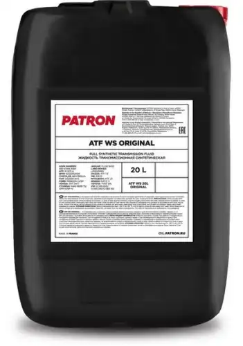 Масло для АКПП и ГУР PATRON ATF WS 20L ORIGINAL