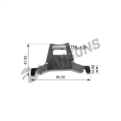 Кронштейн рычага трещетки BPW SN30 300074 MANSONS