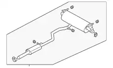 NACHSCHALLDAEMPFER LR114106 LAND ROVER