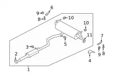 NACHSCHALLDAEMPFER LR114106 LAND ROVER