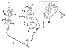 HALTER - MOTORAUFHAENGUNG LR133316 LAND ROVER