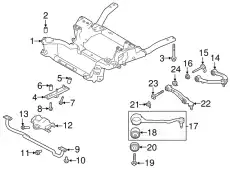 QUERLENKER VORN LR113271 LAND ROVER