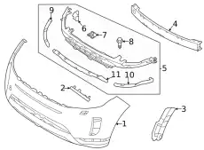 SCHUTZZIERLEISTE - STOSSFAENGER LR116236 LAND ROVER