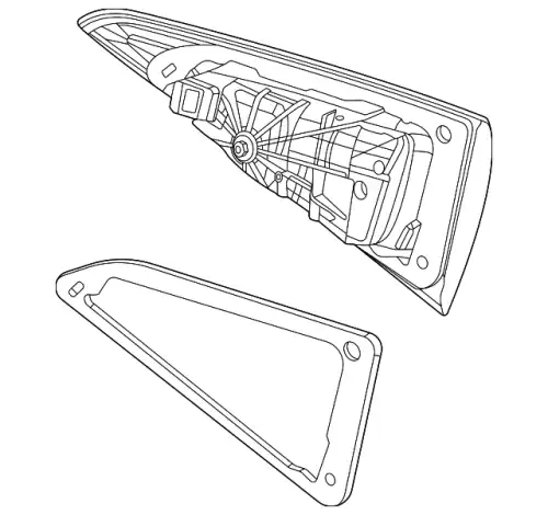 Rear Lamp Combination !Rear Left Inner \MB 167 906 29 06
