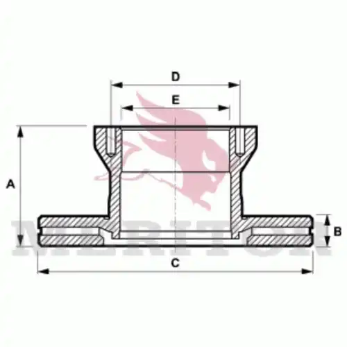 Тормозной диск MERITOR MBR5103