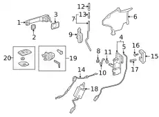 Lock Assembly !Left \19>23 MB G 550 4.0L V8 463 720 75 02