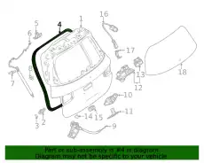 Уплотнитель двери MB 2477403600