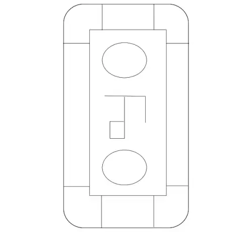 222 905 51 11 8Q96 Switch Block !Front Left \MB