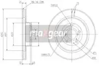 Тормозной диск MAXGEAR 191255 вентилируемый , передняя ось