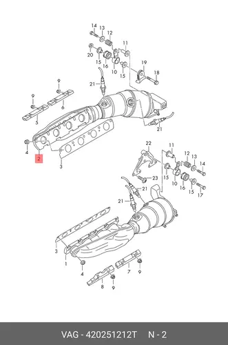 Коллектор выпускной VAG 420251212T