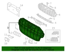 Решетка радиатора VAG 4M0853651ALVMZ