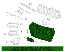 Решетка радиатора VAG 80A853651AEVAR