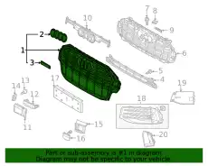 Решетка радиатора VAG 4M0853651AHMX3