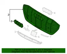 Решетка радиатора VAG 4KE8536513DA