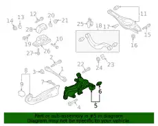 Поворотный кулак 5QA505435A VAG