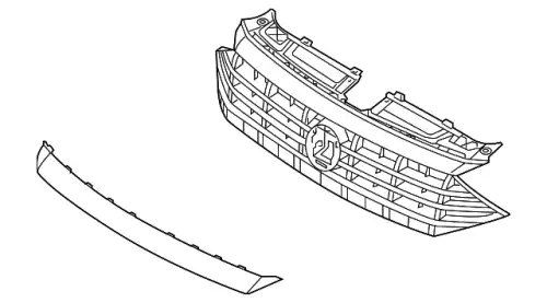 Решетка радиатора VAG 17A853651RIDJ