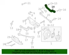 Рычаг подвески VAG 4KE505398