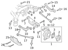 Рычаг подвески VAG 4KE505398