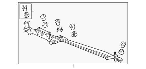 7P0955601A Крепление стеклоочистителя VAG