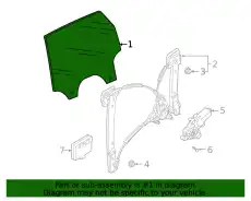 Стекло двери 4KE845205A VAG