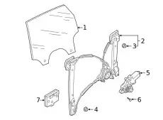 Стекло двери 4KE845205A VAG