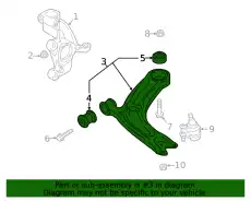 Рычаг подвески VAG 5QM407152B