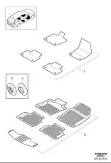 Коврики в салон VOLVO 31659472