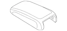 Подлокотник (иск. кожа), коричн. 83A864207A10A VAG