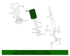 Пружина 8W0411105HD VAG