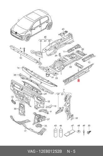 Порог 12E801252B VAG