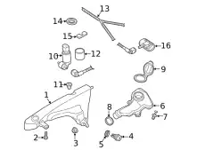 Бачок стеклоомывателя 83A955452 VAG