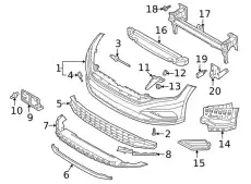 17A807724 Опорный элемент VAG