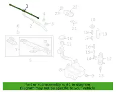 Щетка стеклоочистителя 17B95542603C VAG