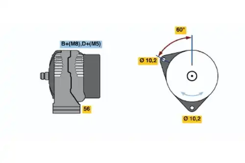Генератор BOSCH 0 123 510 060