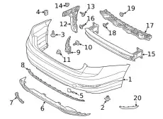  НАПРАВЛЯЮЩИЙ ПРОФИЛЬ 17A807376 VAG