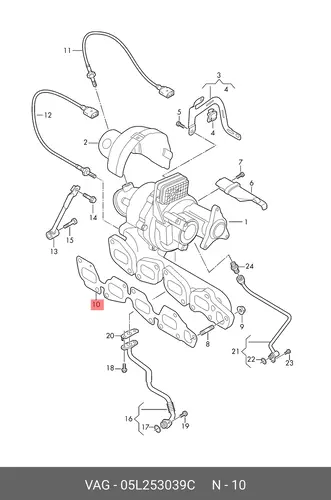 Уплотнитель 05L253039C VAG